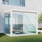 glazen schuifwanden 7 rails helder wit