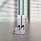 glazen schuifwanden 2 rails