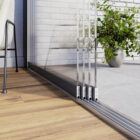 Glazen schuifwanden 4 rails wit antraciet