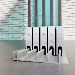 Glazen schuifwanden 5 rails